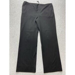 French Connection Womens Pants Extra Large Black Drawstring Wide Leg